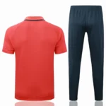 Conjunto Completo Polo Bayern Múnich 2025 2026 Rojo Gris Marino