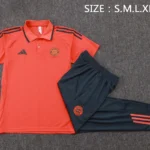 Conjunto Completo Polo Bayern Múnich 2025 2026 Rojo Gris Marino