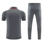 Conjunto Completo Polo Bayern Múnich 2026 2027 Gris Rojo