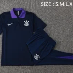 Conjunto Completo Polo Corinthians Paulista 2025 2026 Azul Purpura