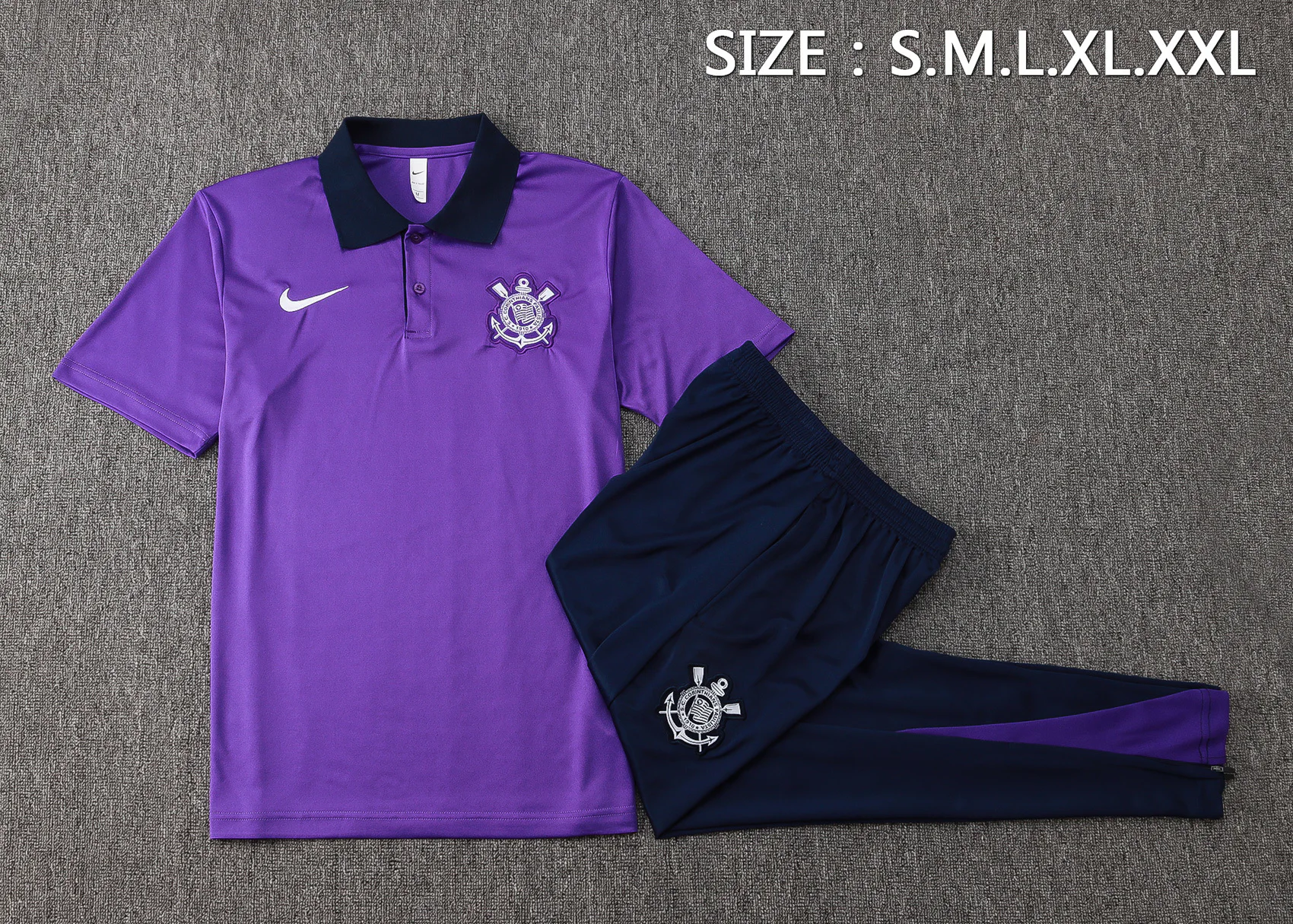 Conjunto Completo Polo Corinthians Paulista 2025 2026 Purpura Azul Corinthians Paulista Conjunto 2025 2026 Púrpura - Corinthians Paulista 2026 | tiendasdefutboles