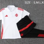 Conjunto Completo Polo Internacional 2025 2026 Blanco Negro