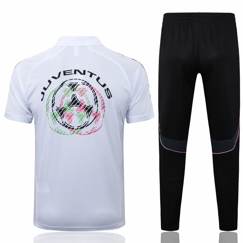 Conjunto Completo Polo Juventus 2025 2026 Blanco Negro Juventus Conjunto 2025 2026 Blanco - Equipación Juventus | tiendasdefutboles