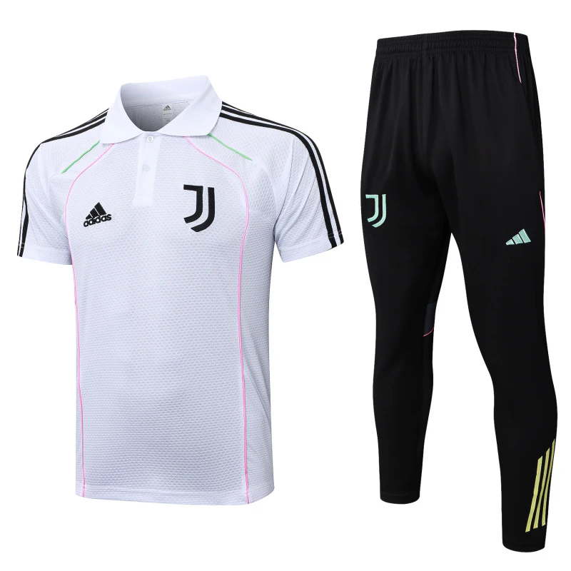 Conjunto Completo Polo Juventus 2025 2026 Blanco Negro Juventus Conjunto 2025 2026 Blanco - Equipación Juventus | tiendasdefutboles
