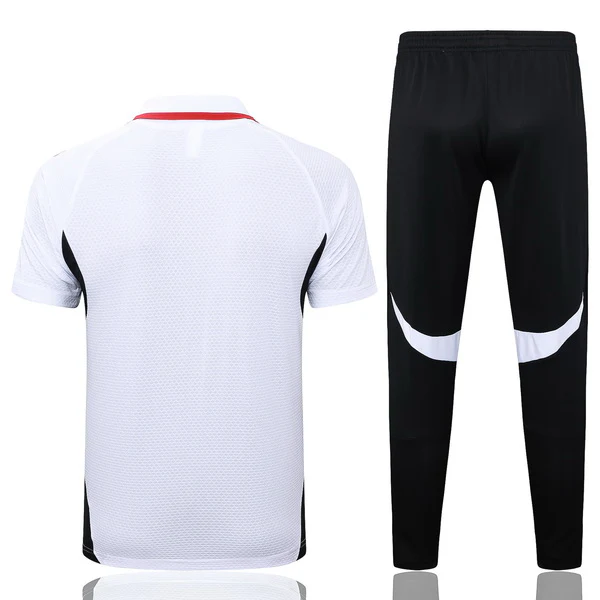 Conjunto Completo Polo Liverpool 2025 2026 Blanco Rojo Negro Liverpool Conjunto 2025 2026 Blanco - Maglia Liverpool | tiendasdefutboles