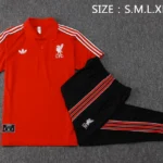 Conjunto Completo Polo Liverpool 2025 2026 Rojo Negro