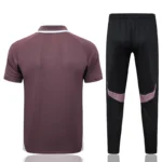 Conjunto Completo Polo Manchester United 2025 2026 Purpura Negro