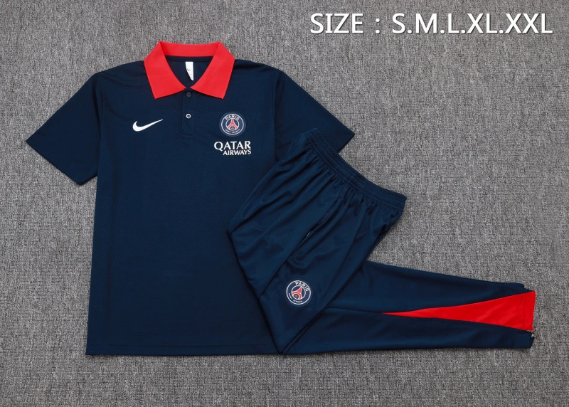 Conjunto Completo Polo Paris Saint Germain 2025 2026 Azul Marino Paris Saint Germain Conjunto 2025 2026 Azul - Maglia Paris Saint Germain | tiendasdefutboles