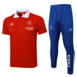 Conjunto Completo Polo Paris Saint Germain 2025 2026 Rojo Azul