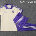Conjunto Completo Polo Real Madrid 2025 2026 Amarillo Purpura