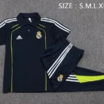 Conjunto Completo Polo Real Madrid 2025 2026 Azul Marino I Verde