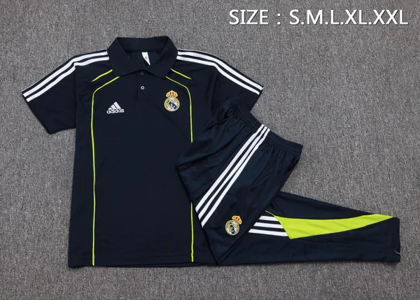 Conjunto Completo Polo Real Madrid 2025 2026 Azul Marino I Verde Real Madrid Conjunto 2025 2026 Azul - Maglia Real Madrid | tiendasdefutboles