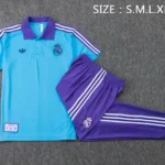 Conjunto Completo Polo Real Madrid 2025 2026 Azul Purpura