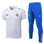 Conjunto Completo Polo Real Madrid 2025 2026 Blanco Azul