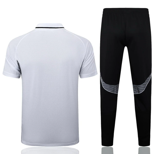Conjunto Completo Polo Real Madrid 2025 2026 Blanco Negro Real Madrid Conjunto 2025 2026 Blanco - Maglia Real Madrid | tiendasdefutboles