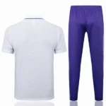 Conjunto Completo Polo Real Madrid 2025 2026 Blanco Purpura