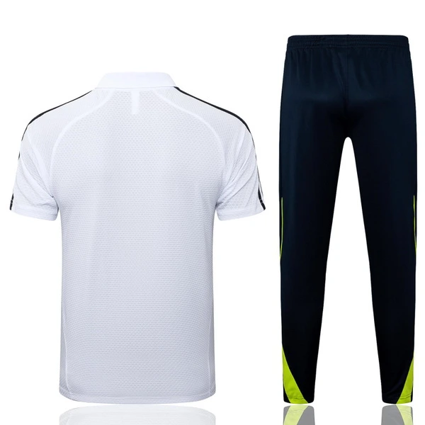 Conjunto Completo Polo Real Madrid 2025 2026 Blanco Verde Negro Real Madrid Conjunto 2025 2026 Blanco - Maglia Real Madrid | tiendasdefutboles