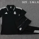 Conjunto Completo Polo Real Madrid 2025 2026 Negro