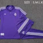 Conjunto Completo Polo Real Madrid 2025 2026 Purpura