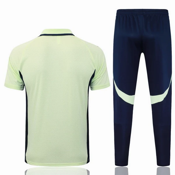 Conjunto Completo Polo Real Madrid 2025 2026 Verde Claro Negro Real Madrid Conjunto 2025 2026 Verde - Maglia Real Madrid | tiendasdefutboles