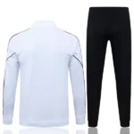 Conjunto Completo Ropa Deportiva Con Cremallera Larga AC Milan 2025 2026 Blanco Rojo Negro