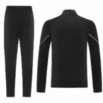 Conjunto Completo Ropa Deportiva Con Cremallera Larga AC Milan 2025 2026 Negro