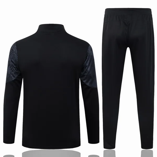 Conjunto Completo Ropa Deportiva Con Cremallera Larga AC Milan 2025 2026 Negro I Rojo AC Milan Conjunto 2025 2026 Negro - Maglia Ac Milan | tiendasdefutboles