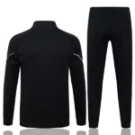 Conjunto Completo Ropa Deportiva Con Cremallera Larga AC Milan 2025 2026 Negro II Rojo