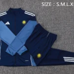 Conjunto Completo Ropa Deportiva Con Cremallera Larga Al Nassr 2025 2026 Azul Marino