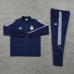 Conjunto Completo Ropa Deportiva Con Cremallera Larga Al Nassr 2025 2026 Azul I Marino