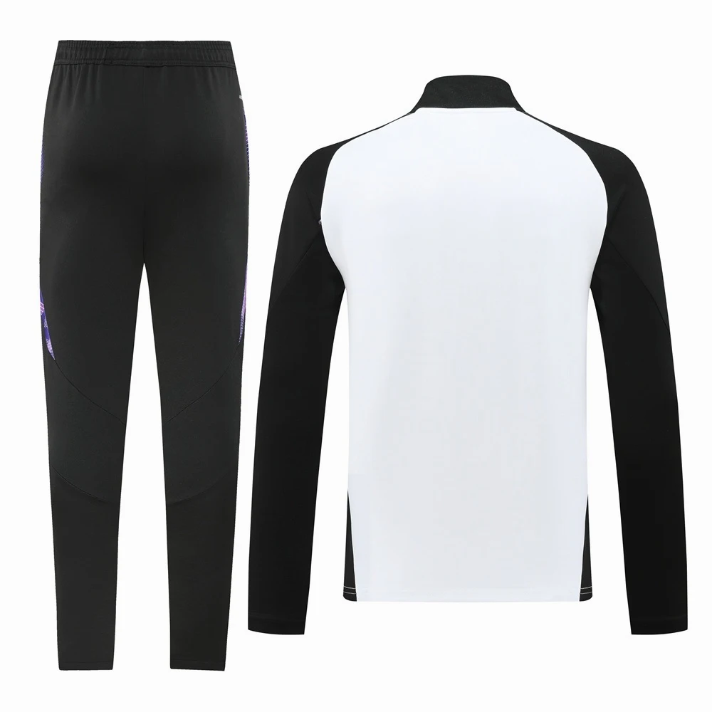 Conjunto Completo Ropa Deportiva Con Cremallera Larga Alemania 2025 Blanco Negro Alemania Conjunto 2025 Blanco - Tuta Alemania | tiendasdefutboles