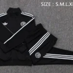 Conjunto Completo Ropa Deportiva Con Cremallera Larga Alemania 2025 Purpura Negro