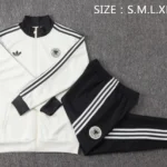 Conjunto Completo Ropa Deportiva Con Cremallera Larga Alemania 2026 Negro Blanco