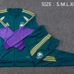 Conjunto Completo Ropa Deportiva Con Cremallera Larga Arabia Saudita 2026 Verde
