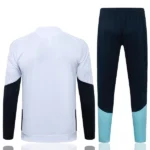 Conjunto Completo Ropa Deportiva Con Cremallera Larga Argentina 2026 Blanco Azul