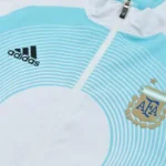 Conjunto Completo Ropa Deportiva Con Cremallera Larga Argentina 2026 Blanco Azul Negro