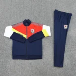 Conjunto Completo Ropa Deportiva Con Cremallera Larga Arsenal 2025 2026 Rojo Azul Amarillo