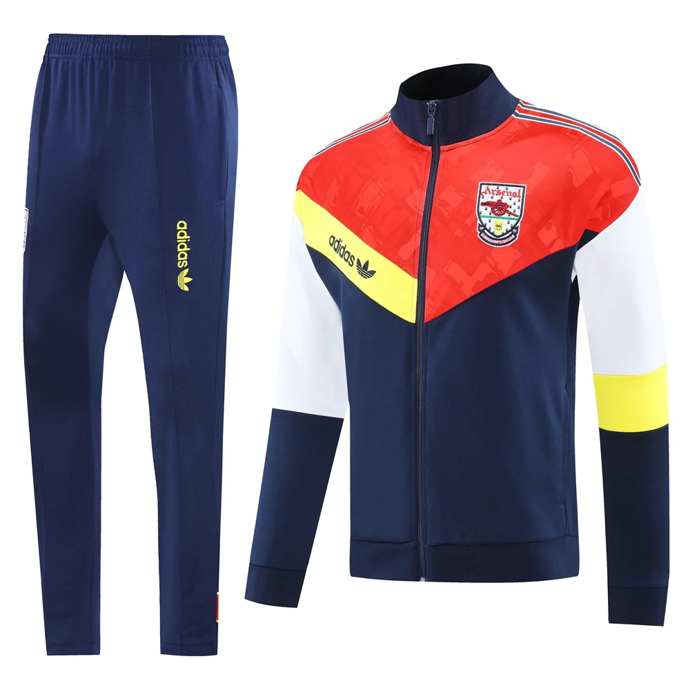 Conjunto Completo Ropa Deportiva Con Cremallera Larga Arsenal 2025 2026 Azul I Marino Arsenal Conjunto 2025 2026 Azul - Maglia Arsenal | tiendasdefutboles