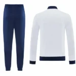 Conjunto Completo Ropa Deportiva Con Cremallera Larga AS Roma 2026 2027 Blanco Azul