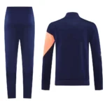 Conjunto Completo Ropa Deportiva Con Cremallera Larga Barcelona 2025 2026 Negro Purpura