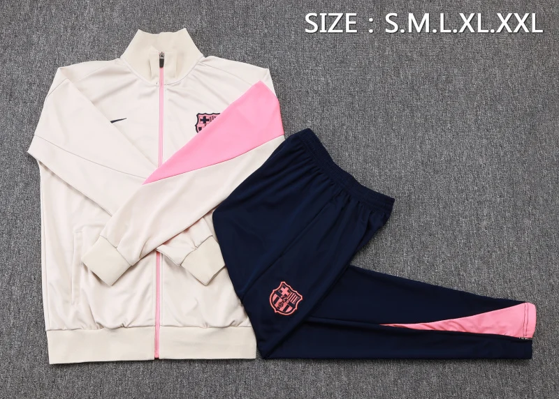 Conjunto Completo Ropa Deportiva Con Cremallera Larga Barcelona 2025 2026 Azul Marino Rosa FC Barcelona Conjunto 2025 2026 Azul - Tuta FC Barcelona | tiendasdefutboles