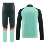 Conjunto Completo Ropa Deportiva Con Cremallera Larga Bayern Múnich 2024 2025 Gris Verde