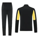 Conjunto Completo Ropa Deportiva Con Cremallera Larga Borussia Dortmund 2025 2026 Negro Amarillo