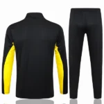 Conjunto Completo Ropa Deportiva Con Cremallera Larga Borussia Dortmund 2024 2025 Negro Amarillo