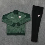 Conjunto Completo Ropa Deportiva Con Cremallera Larga Chelsea 2025 2026 Negro Verde