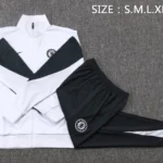 Conjunto Completo Ropa Deportiva Con Cremallera Larga Chelsea 2025 2026 Blanco Negro