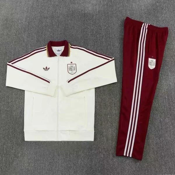 Conjunto Completo Ropa Deportiva Con Cremallera Larga España 2026 Amarillo I Rojo España Conjunto 2026 Amarillo - España Barata | tiendasdefutboles