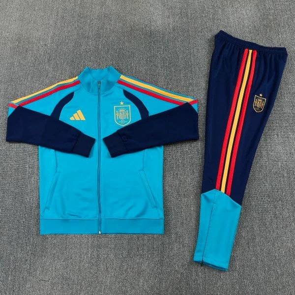 Conjunto Completo Ropa Deportiva Con Cremallera Larga España 2026 Borgona Blanco España Conjunto 2026 Blanco - España Barata | tiendasdefutboles