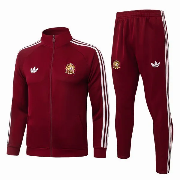 Conjunto Completo Ropa Deportiva Con Cremallera Larga España 2026 Amarillo I Rojo España Conjunto 2026 Amarillo - España Barata | tiendasdefutboles