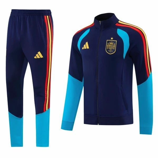 Conjunto Completo Ropa Deportiva Con Cremallera Larga España 2026 Borgona Blanco España Conjunto 2026 Blanco - España Barata | tiendasdefutboles